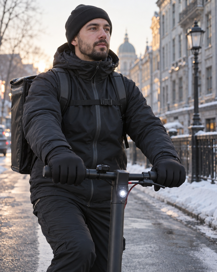 Scooter kullanan kurye