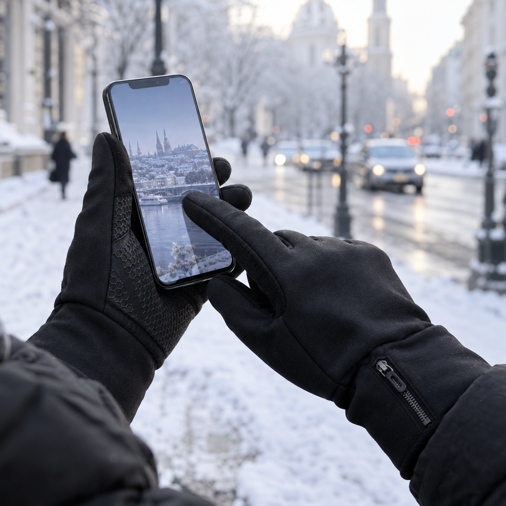 Eldiveni çıkarmadan telefonu kullanma